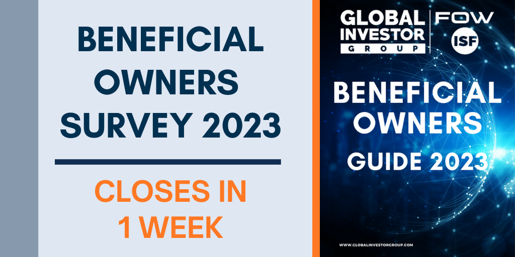 Beneficial Owners 2023 Survey closes in 1 week